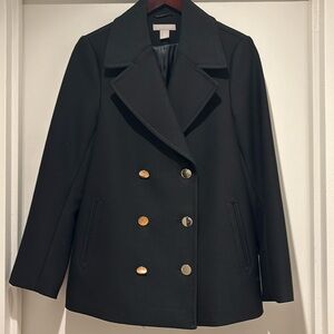 Black H&M Pea jacket
